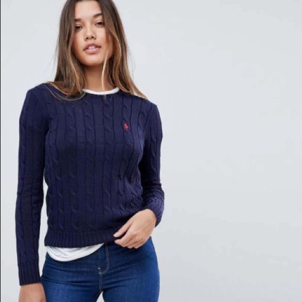 Ralph Lauren Slim Fit Cable-Knit Sweater